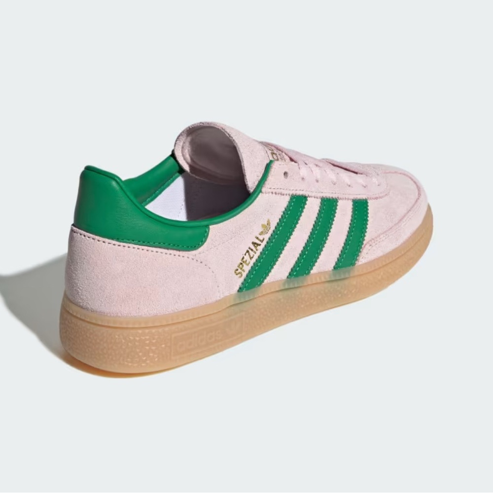 Adidas Handball Spezial Pink and Green Trainers - Picture 7 of 9